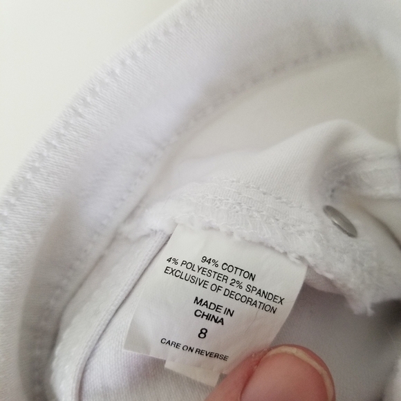 New York & Co. Soho Jeans White Ankle Leggings, Size 8 - Picture 2 of 10